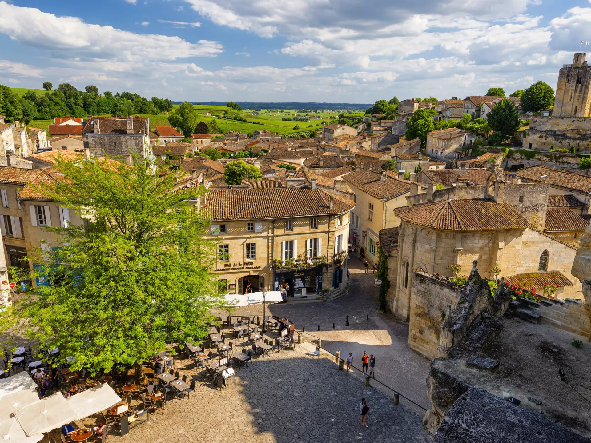 View of St Emilion in Bordeaux.