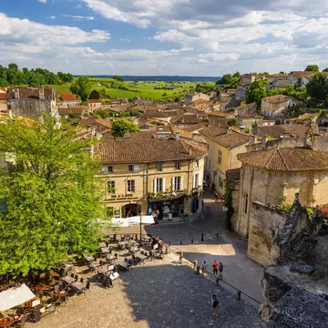 View of St Emilion in Bordeaux.