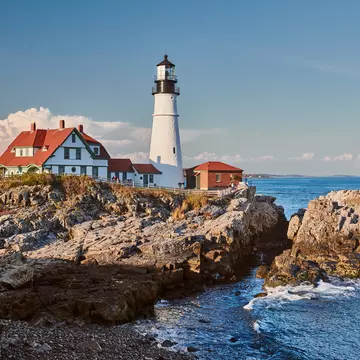 Portland Headlight in Cape Elizabeth, Maine. Shutterstock