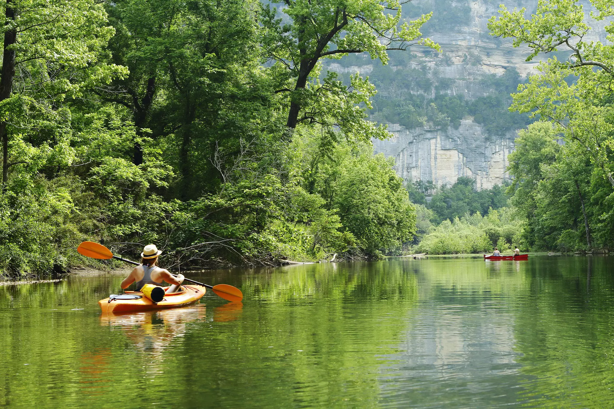 Kayak and canoe on the Buffalo National River