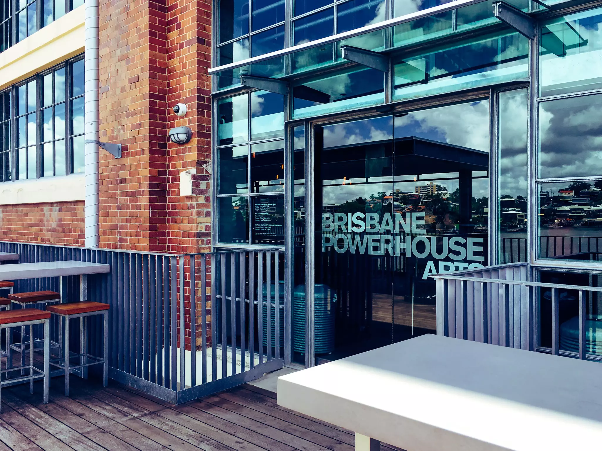 Brisbane Powerhouse exterior river entrance