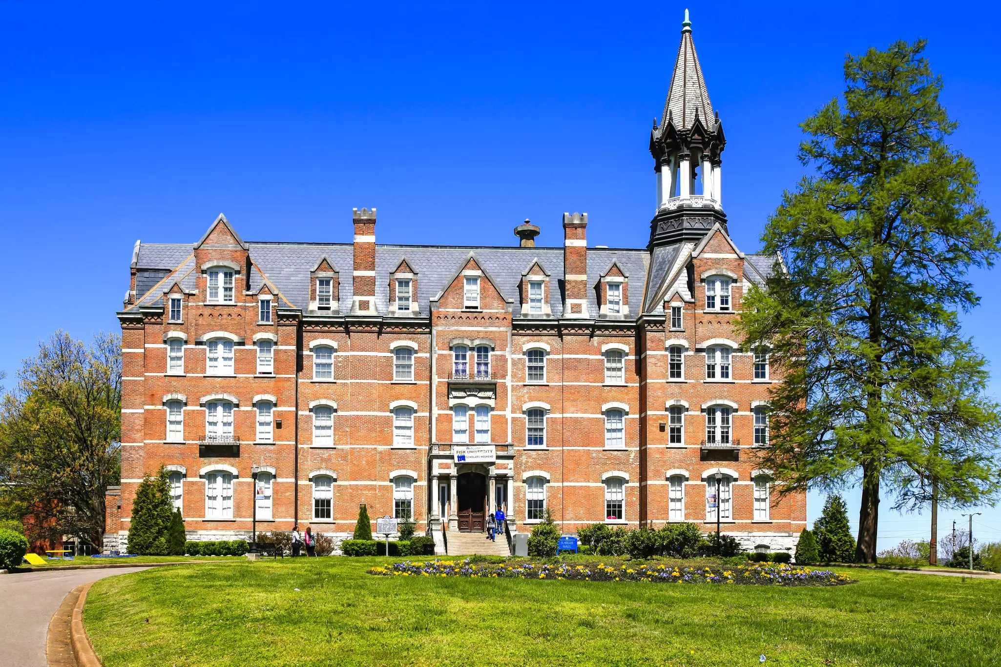 Exterior of the Jubilee Hall building on Fisk University campus in Nashville TN.