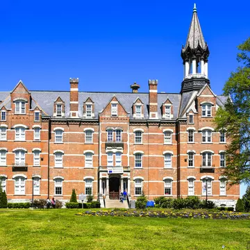 Exterior of the Jubilee Hall building on Fisk University campus in Nashville TN.