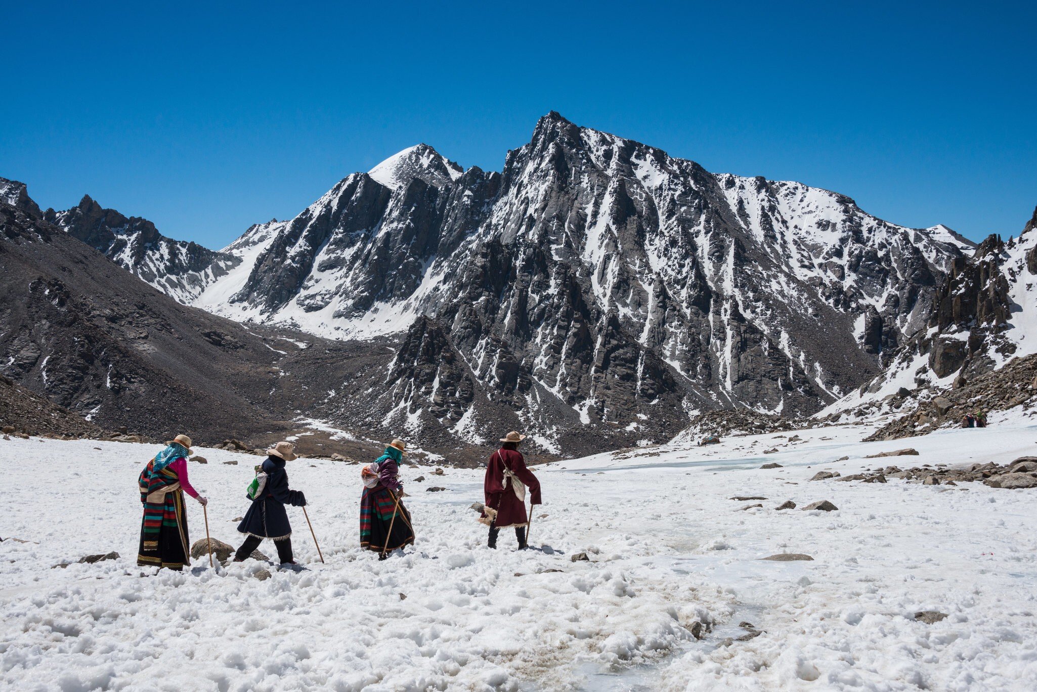 Buddhist pilgrims walking the kora around Mt. Kailash
174364640
ice, sky, bon, cold, kora, asia, high, blue, holy, snow, peak, shiva, white, tibet, steep, range, china, hiking, travel, cloudy, sacred, nature, outdoor, worship, glacier, kailash, tibetan, plateau, hinduism, himalaya, buddhism, mountain, altitude, religion, religious, landscape, pilgrimage, mount