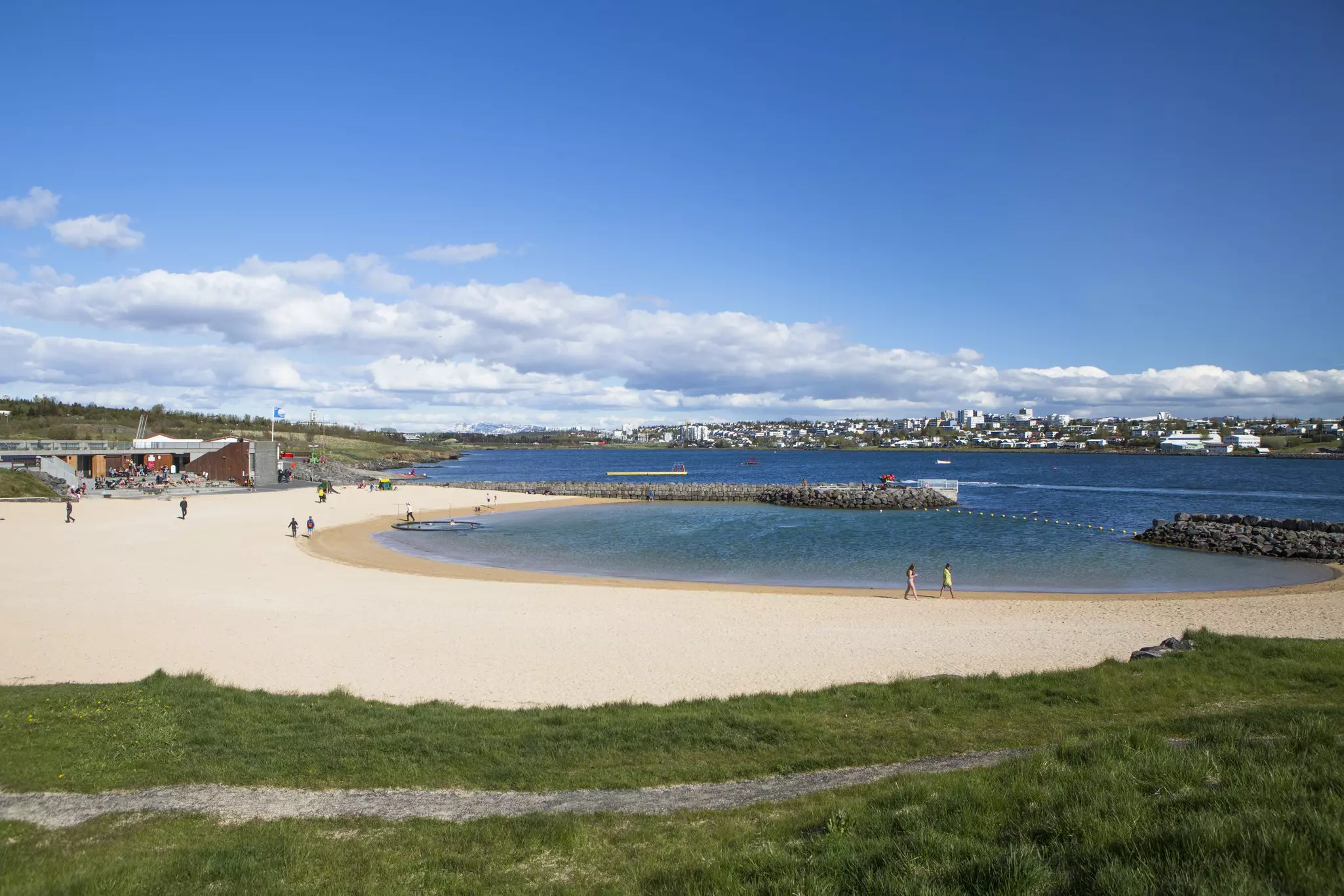 Nautholsvik Geothermal Beach, Iceland