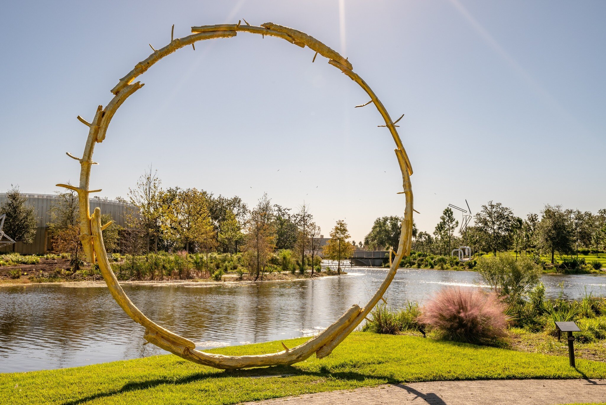 New Orleans, LA - October 28, 2021: "The Sun" sculpture by Ugo Rondinone, located in the Sydney and Walda Besthoff Sculpture Garden at City Park.; Shutterstock ID 2070772892;
