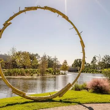 New Orleans, LA - October 28, 2021: "The Sun" sculpture by Ugo Rondinone, located in the Sydney and Walda Besthoff Sculpture Garden at City Park.; Shutterstock ID 2070772892;