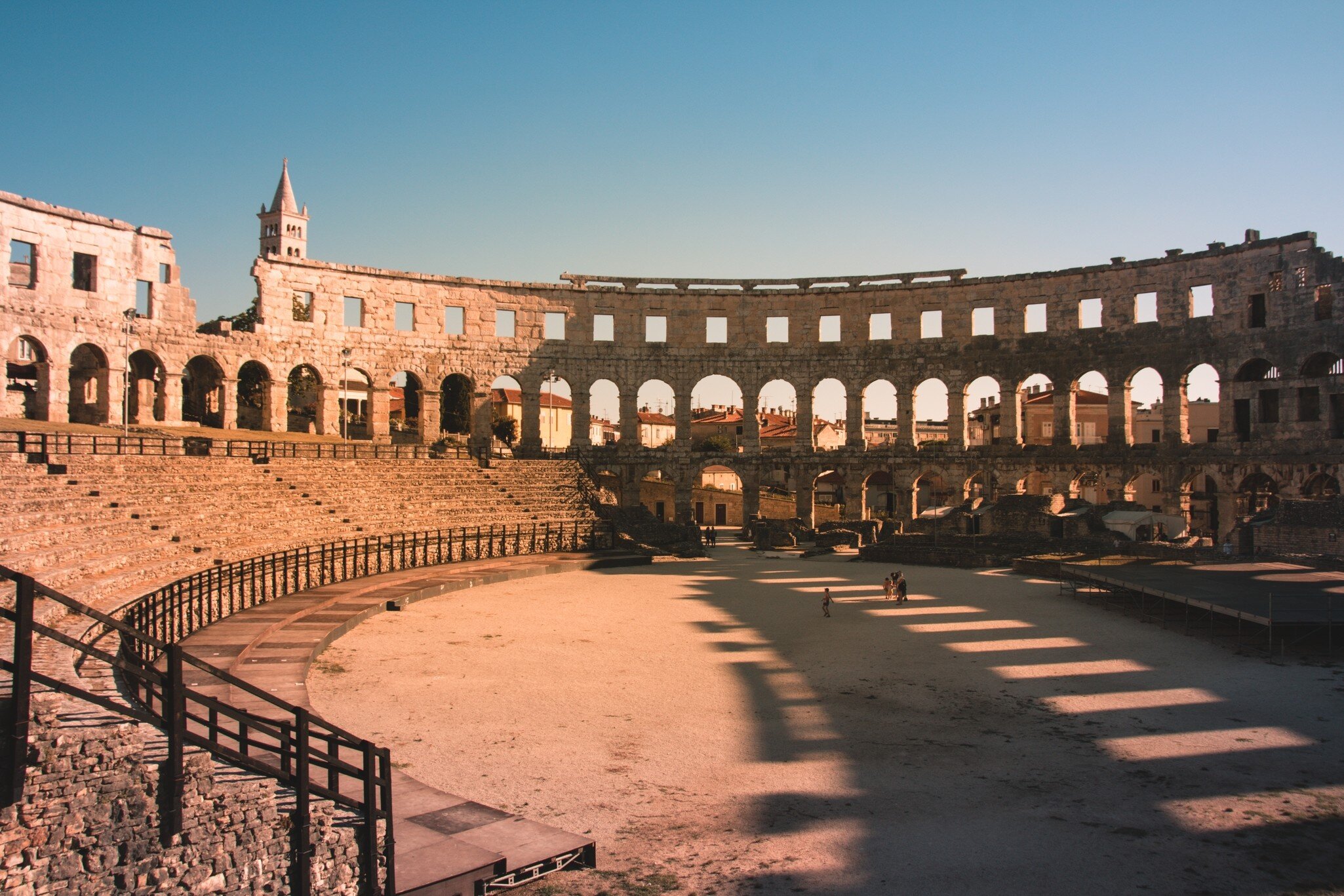 The Pula Amphitheater or Pula Colosseum is a well-preserved ancient Roman amphitheater located in Pula, Istria, Croatia., License Type: media, Download Time: 2026-02-23T00:05:59.000Z, User: LP_YKhanna, Editorial: false, purchase_order: 65050 - Digital Destinations and Articles, job: LP, client: App Content, other: Yuvraj Khanna