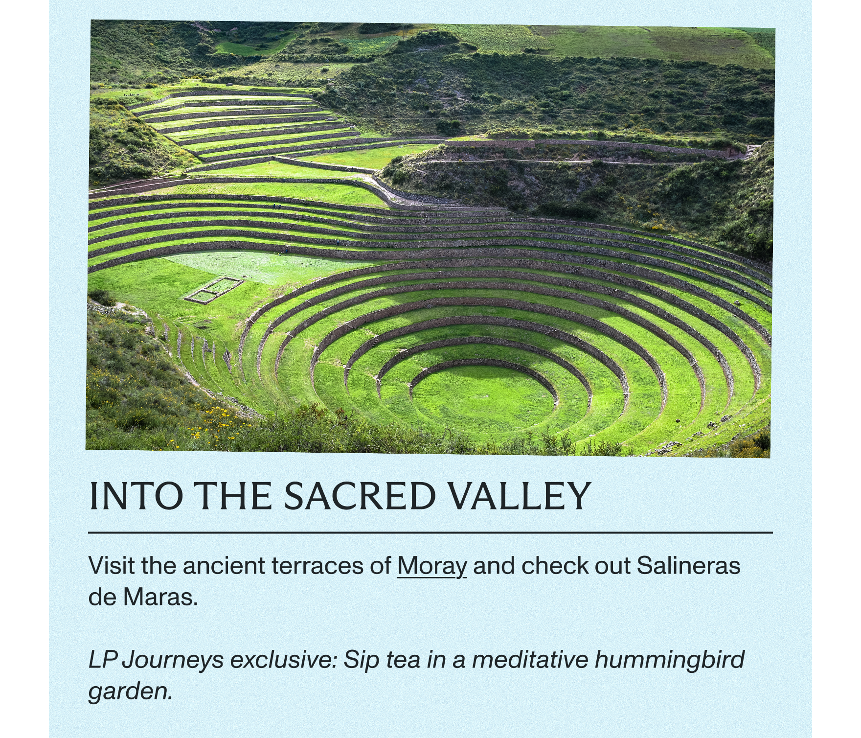 Into the Sacred Valley