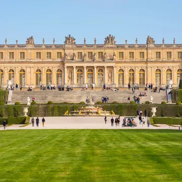 Versailles Palace and gardens in Paris.