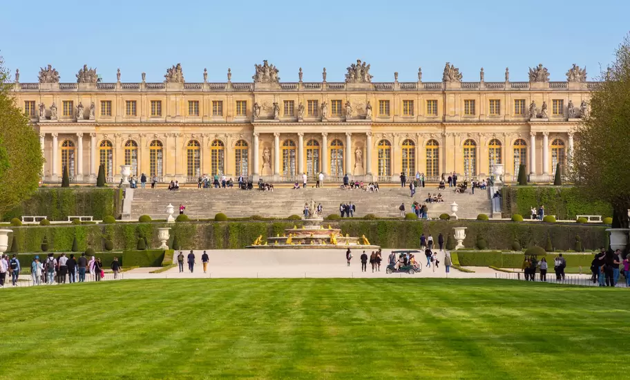 Versailles Palace and gardens in Paris.
