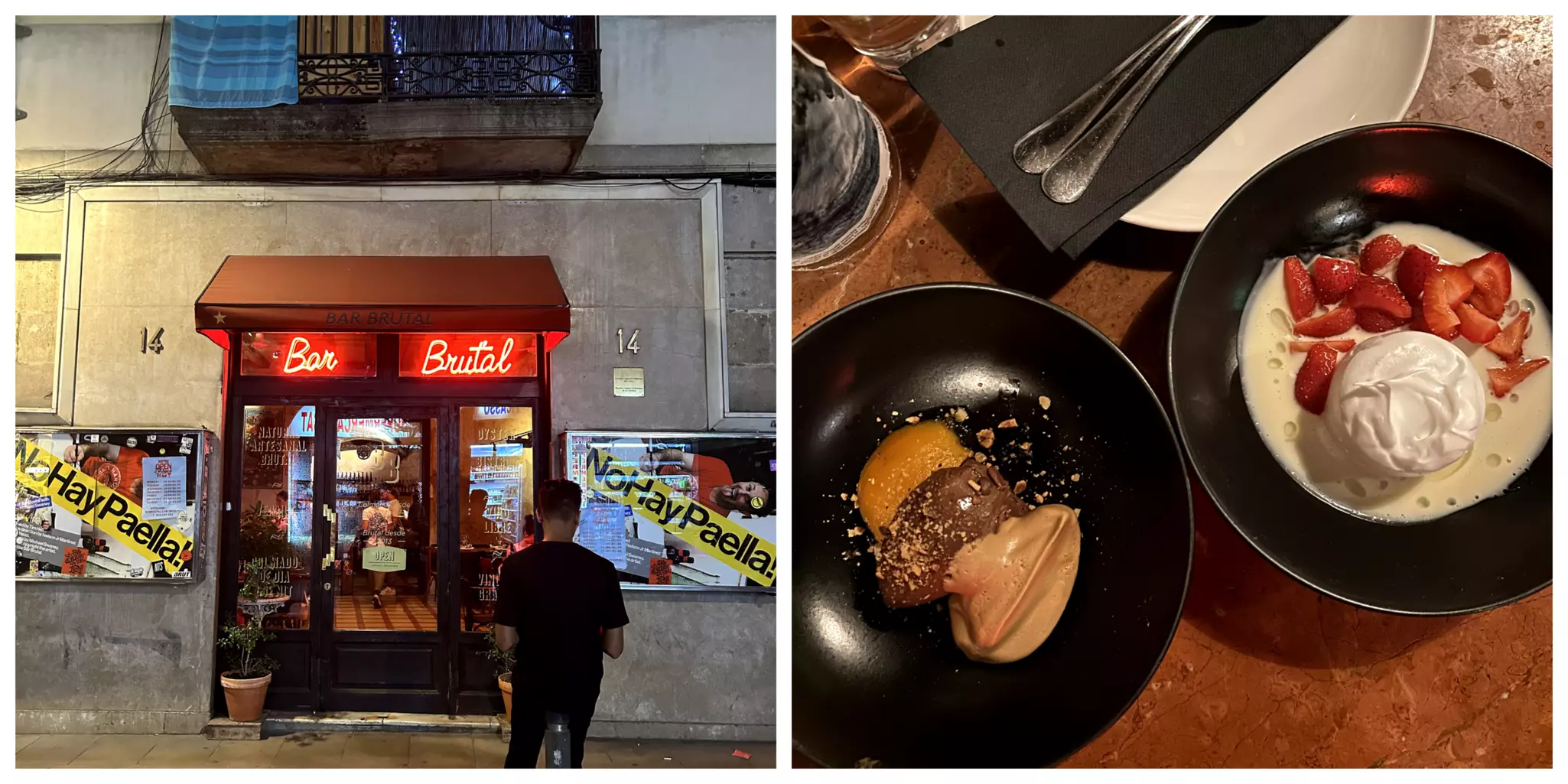 Dinner at celebrity hotspot, Bar Brutal © Amy Mulvaney