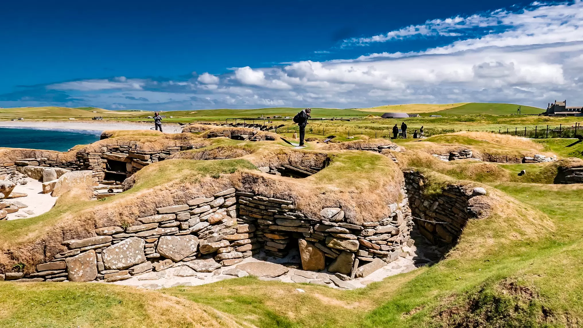 Skara Brae is the most famous site in the Neolithic Heart of Orkney group. Jimmy Dunn/Getty Images