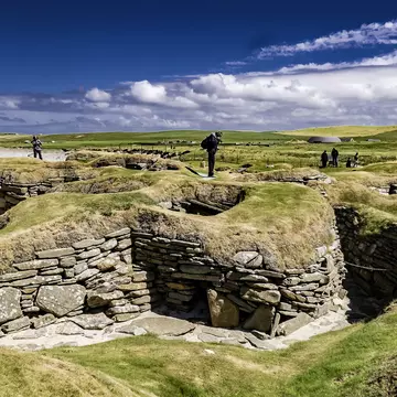 Skara Brae is the most famous site in the Neolithic Heart of Orkney group. Jimmy Dunn/Getty Images