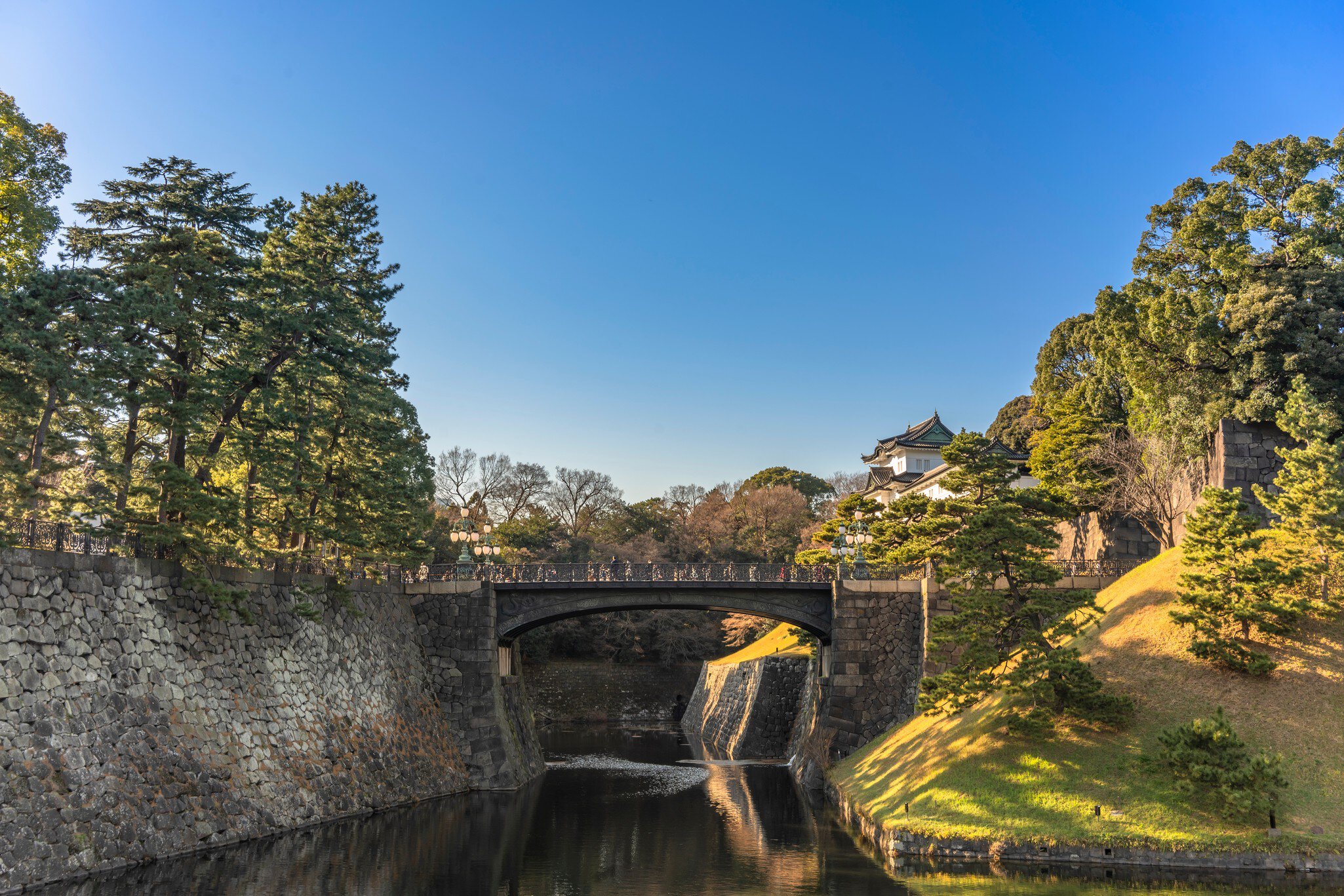 tokyo, japan - january 02 2020: Japanese tourists walking on the Imperial Palace Main Gate Iron Bridge which is open specially for New Year celebrations above the moats of the Tokyo Imperial Palace., License Type: media, Download Time: 2026-04-07T10:03:56.000Z, User: esterpyykko45, Editorial: true, purchase_order: 65050 - Digital Destinations and Articles, job: Lonely Planet, client: app content, other: Ester Pyykko