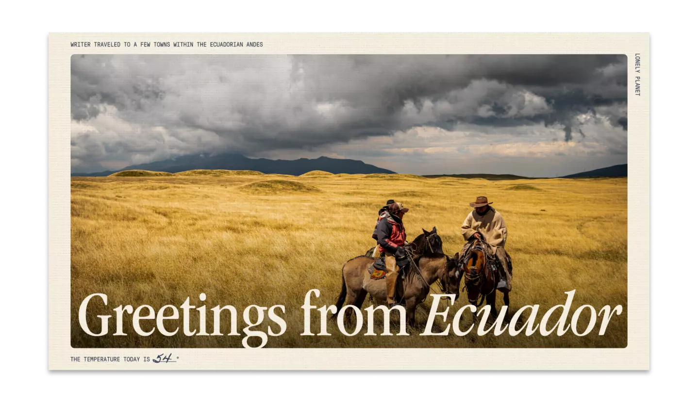 Greetings from Ecuador