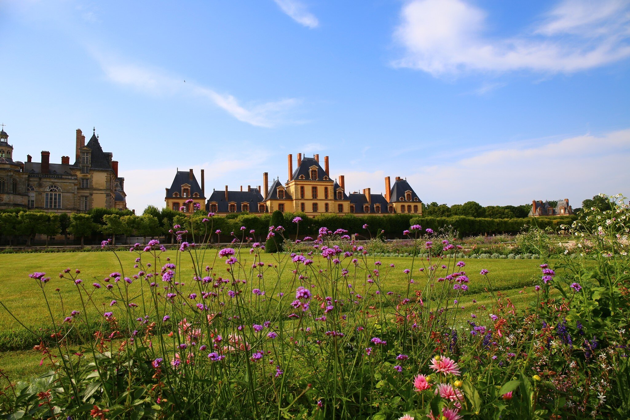 Fontainebleau, France - August 2021: The vast park of the chateau of Fontainebleau; Shutterstock ID 2034647729;