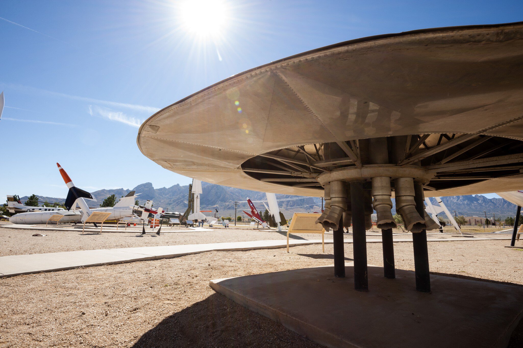 Space shuttles on display at White Sands Missile Range Museum