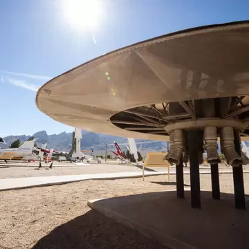 Space shuttles on display at White Sands Missile Range Museum