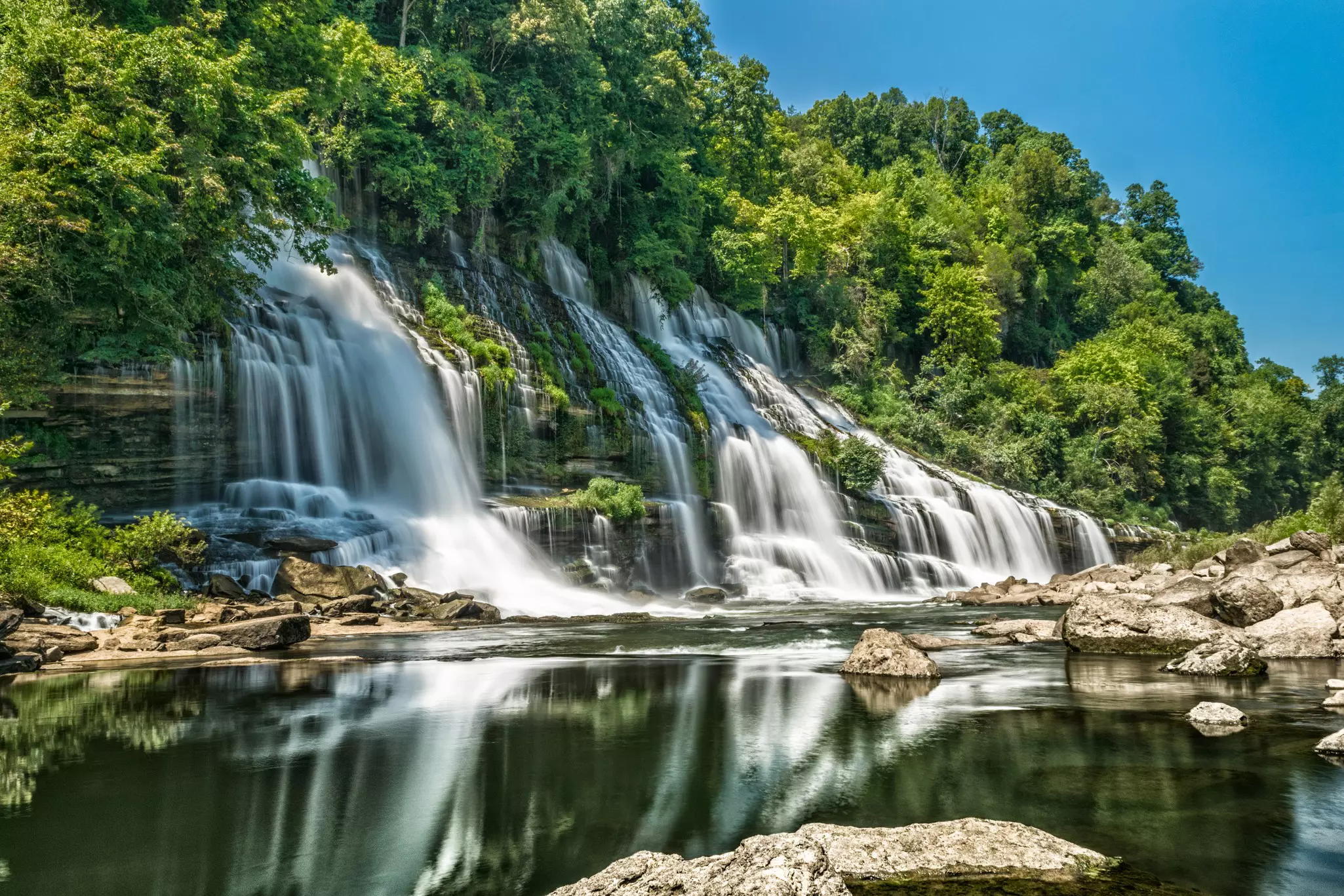 Rock Island State Park is majestically craggy and verdant. 
