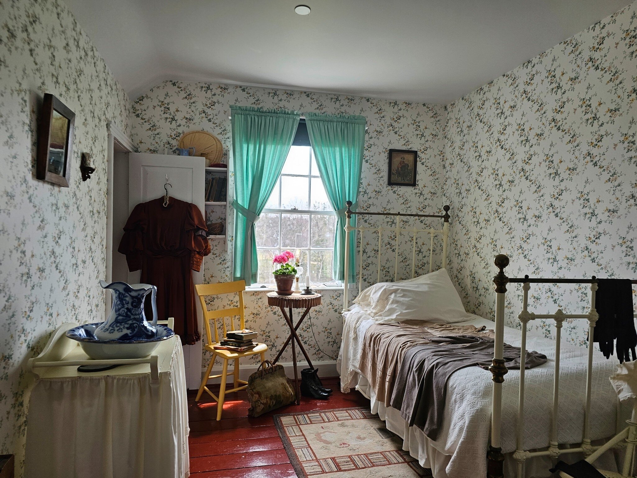 View of a bedroom within the original house at the Green Gables Heritage Place in PEI, Canada.
