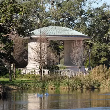 The entrance to Audubon Park in New Orleans.
