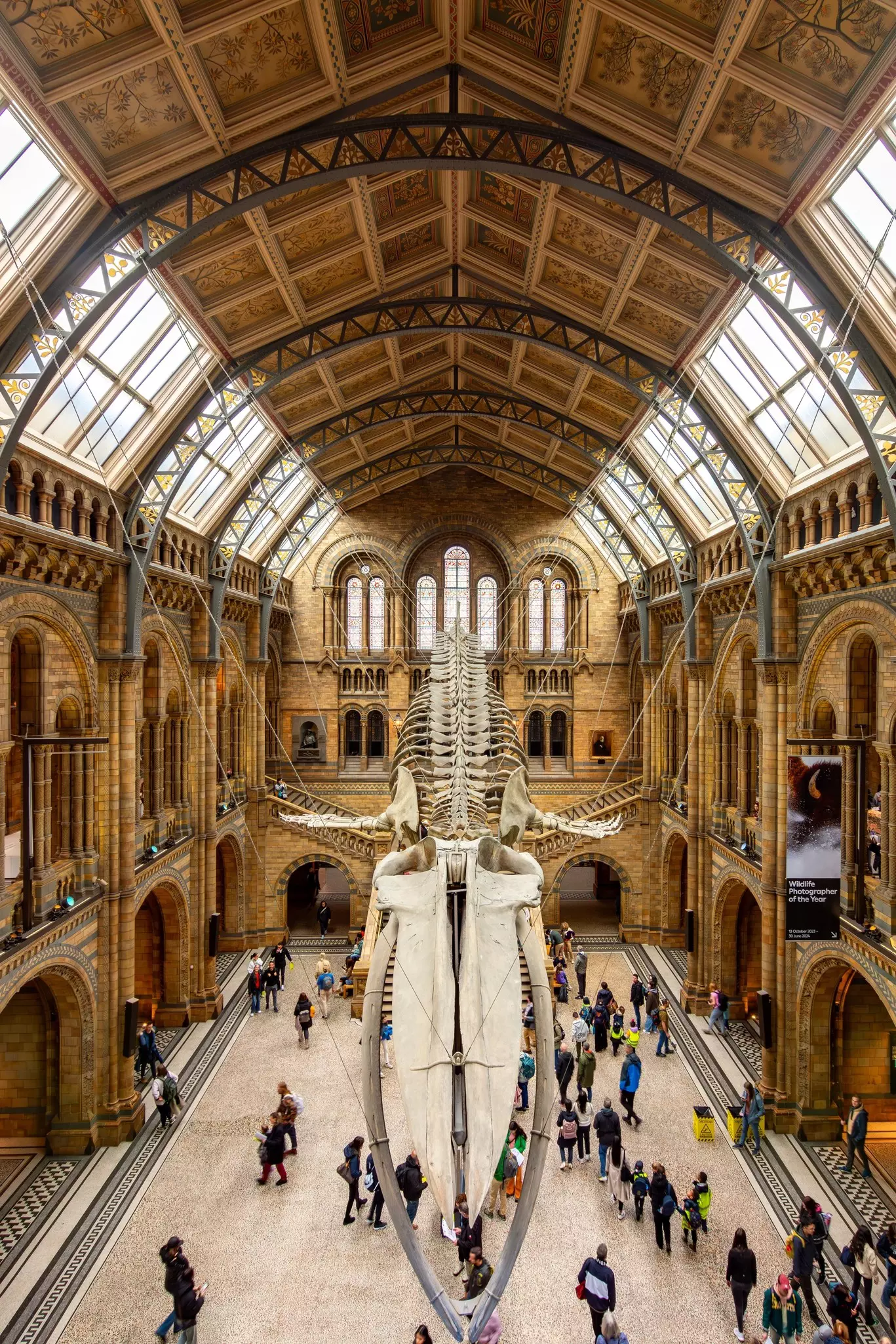London, UK - 03 May 2024: Hintze Hall of Natural History museum