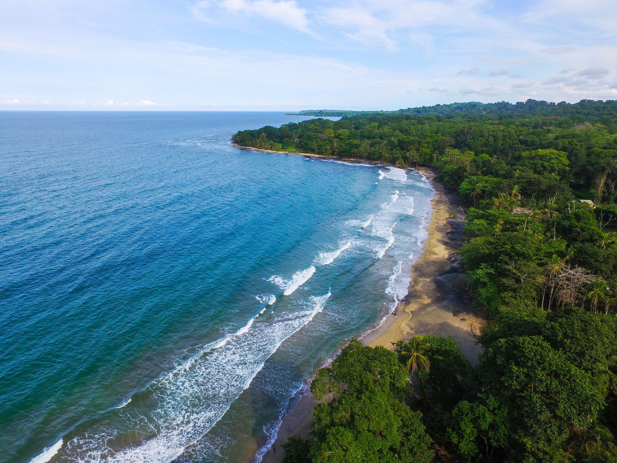 Aerial Image from Puerto Viejo, Costa Rica.