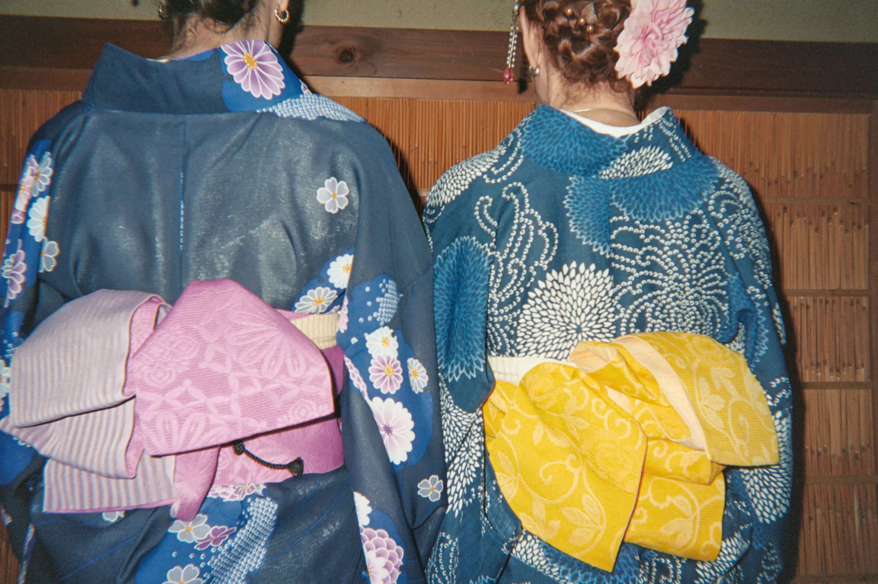Dressed up for a traditional tea ceremony in Kyoto