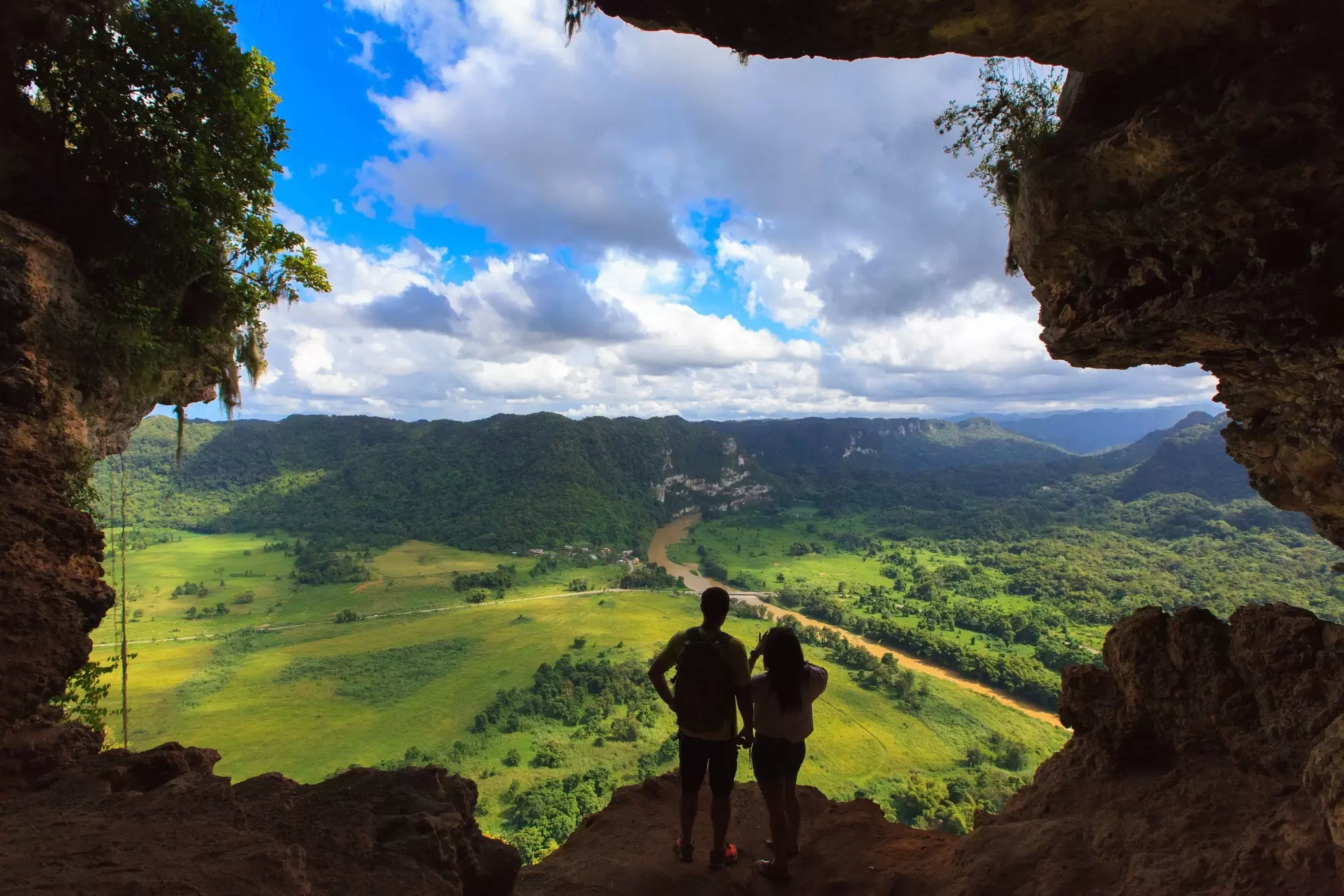 The view from Cueva Ventana cave in Puerto Rico