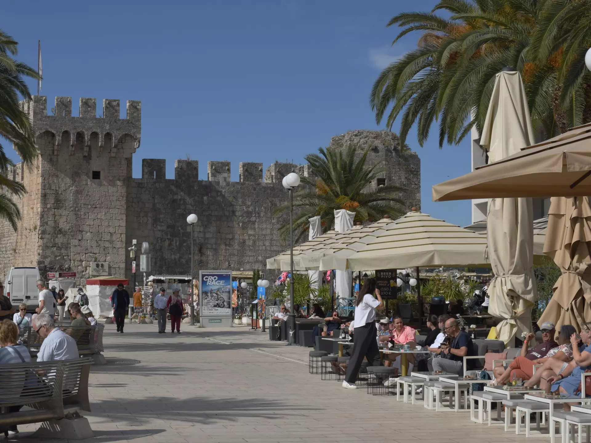 Trogir, Croatia-September 16, 2024:Early fifteenth century Kula fortress of Kamerlengo Castle was built by the Venetians.  It was historically part of the defensive city walls that surrounded Trogir., License Type: media, Download Time: 2025-09-23T21:11:00.000Z, User: Norma.PrauseBrewer_LonelyPlanet, Editorial: true, purchase_order: 56530 - Guidebooks, job: Global Publishing WIP, client: Pocket Dubrovnik & The Dalmation Coast 3, other: Norma Brewer