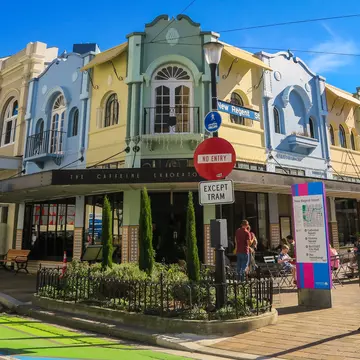 Leave time to wander the speciality stores along New Regent Street on this stroll through the historic centre of Christchurch. Liz Carlson for Lonely Planet