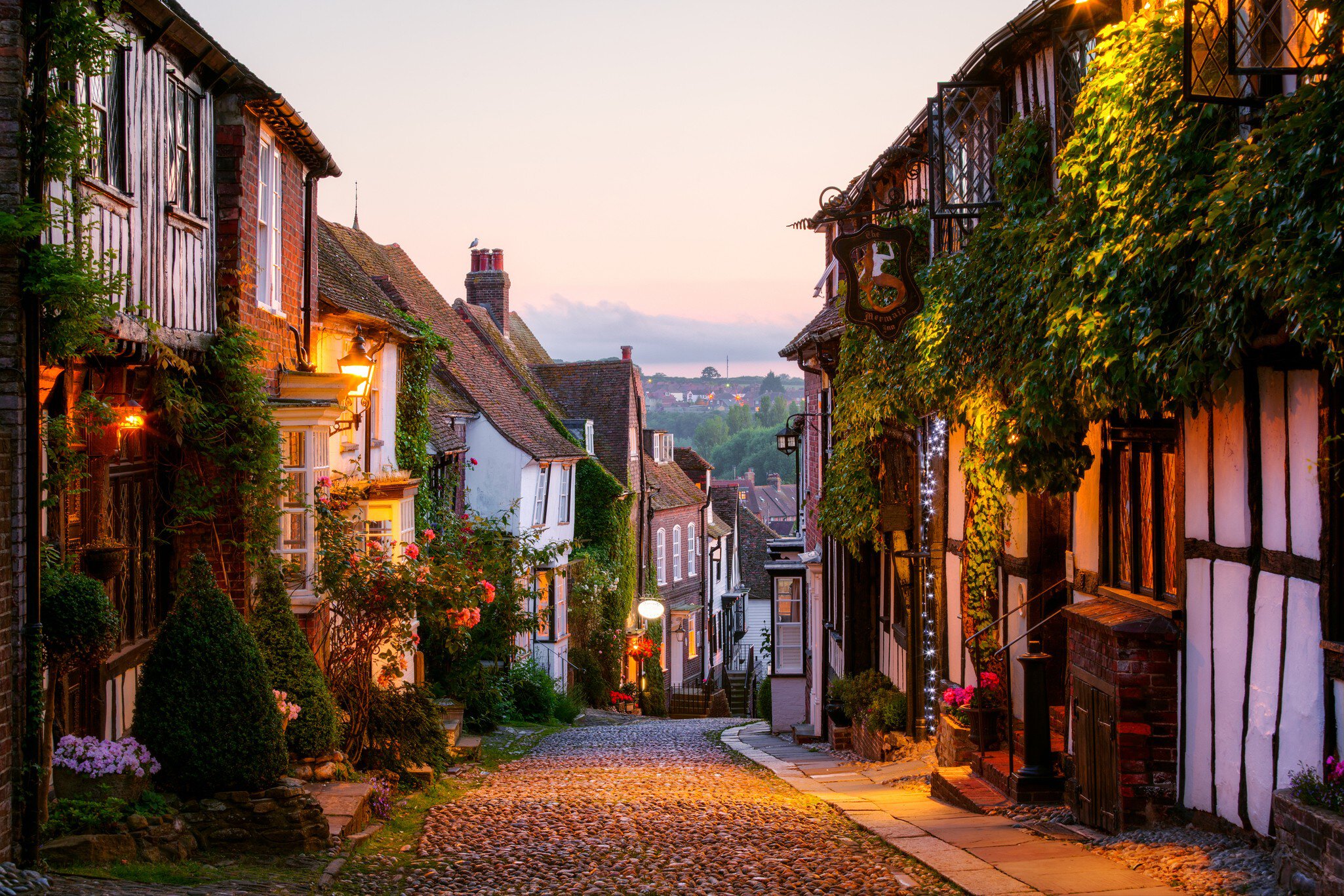 Mermaid Street, Rye, Sussex, England