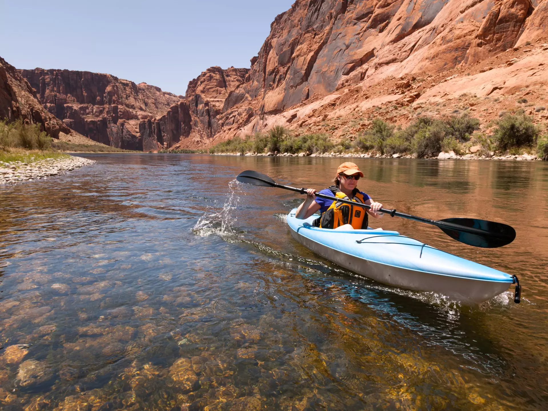 Kayaking the Colorado River. Jim David / Shutterstock