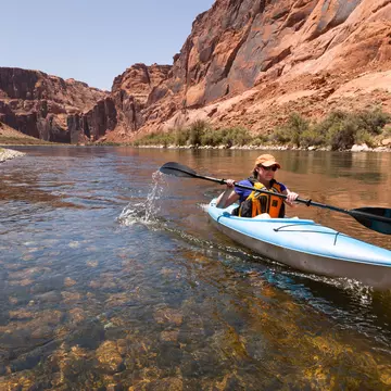 Kayaking the Colorado River. Jim David / Shutterstock