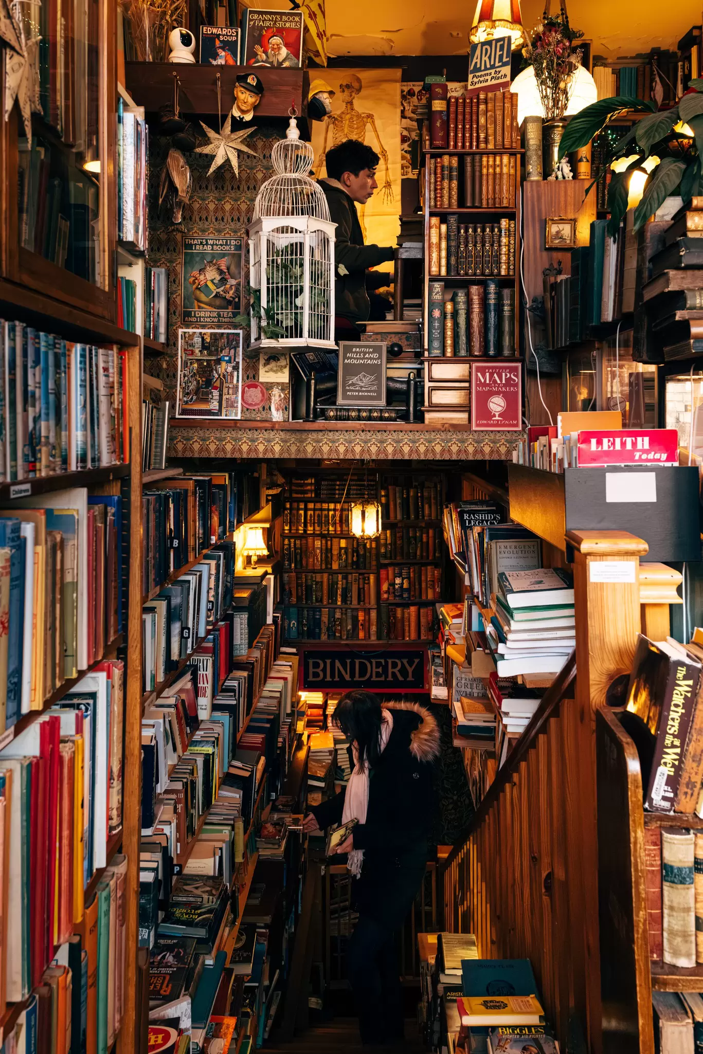 The Gently Mad Book Shop & Bookbinder, Edinburgh, Scotland. March 2026.
