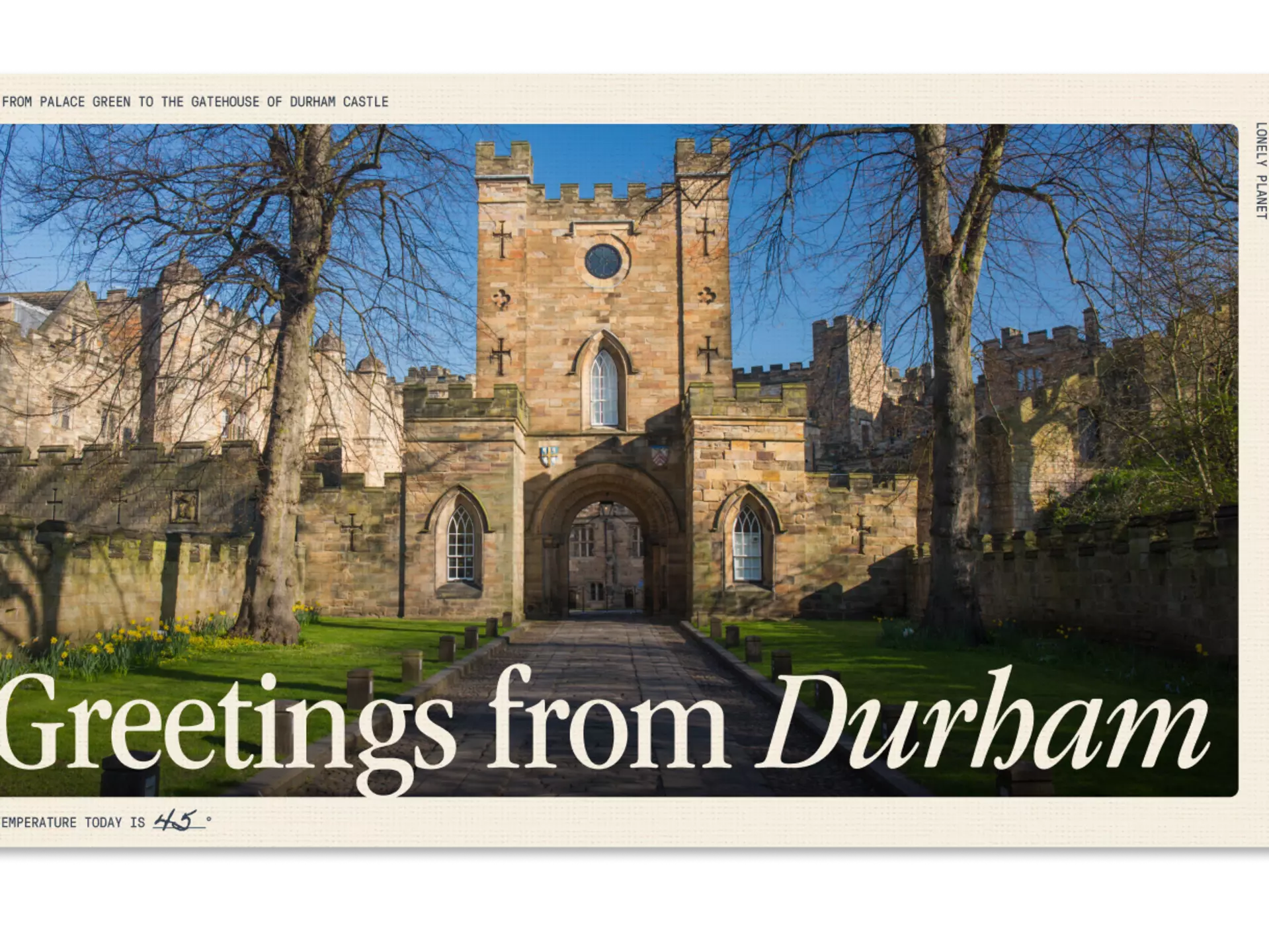 Greetings from Durham