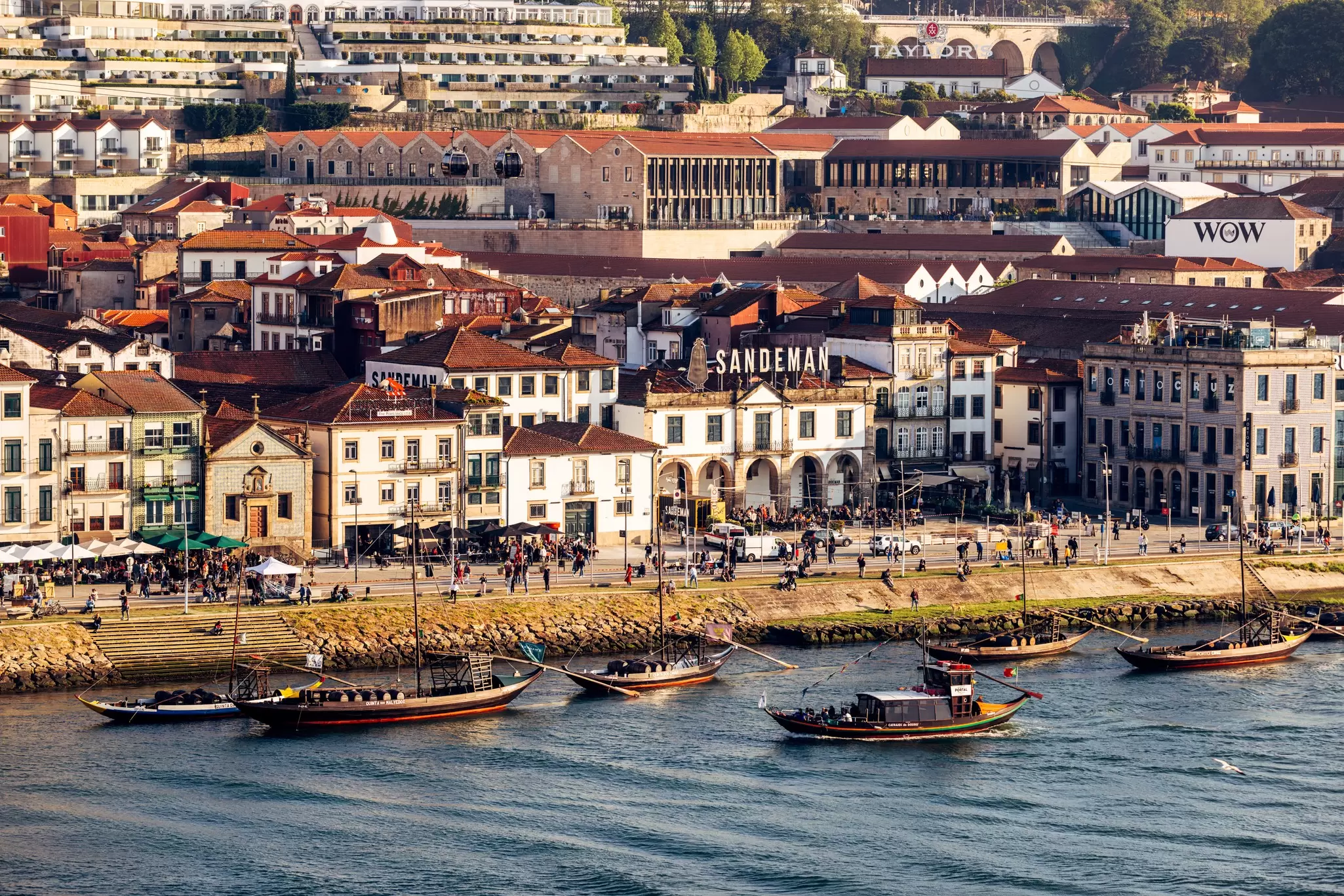 Historic port lodges in Vila Nova de Gaia, Porto. Alexander Spatari/Getty Images