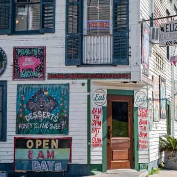 Elizabeth's Restaurant in the Bywater neighborhood of New Orleans, Louisiana.