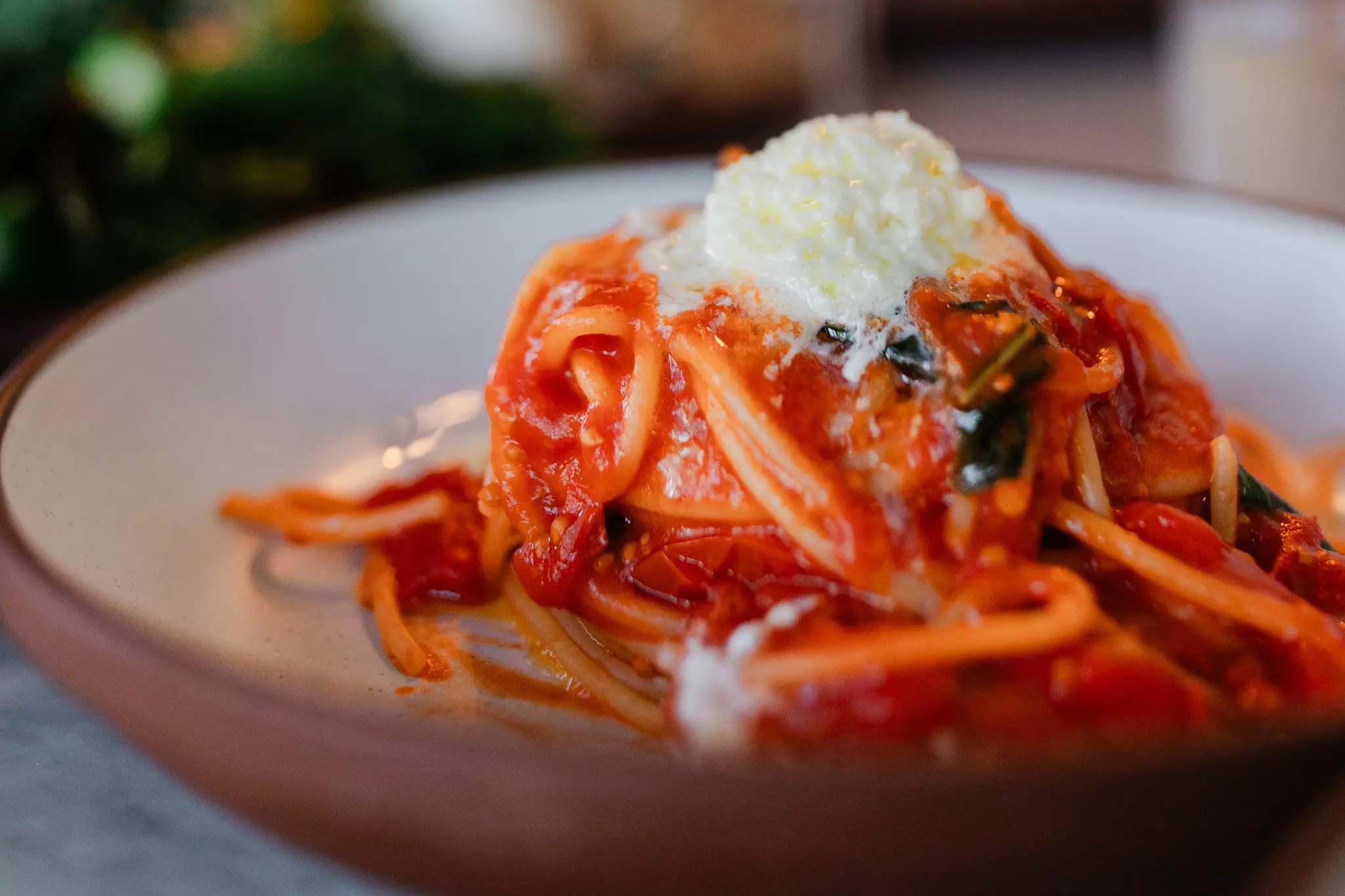Pasta dish at Eataly in Santa Clara