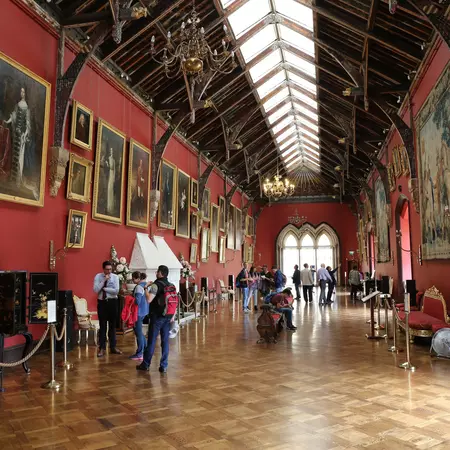 Inside the portrait gallery of Kilkenny Castle.