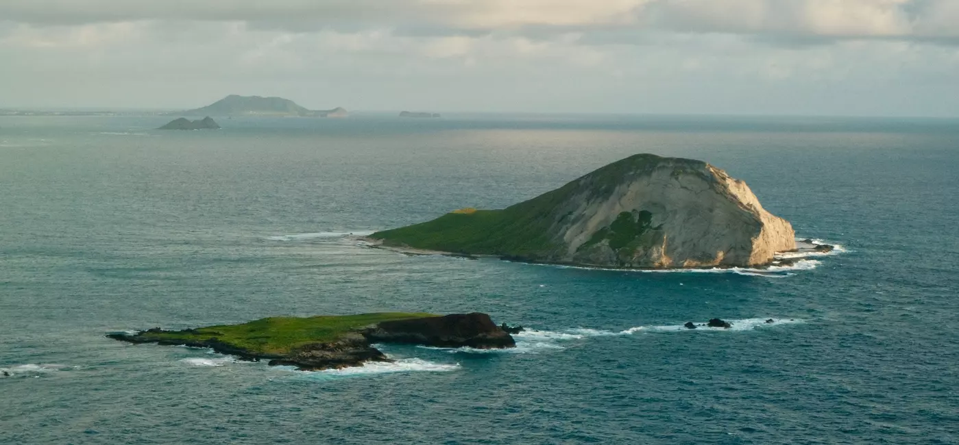 Two rocky islets out at sea