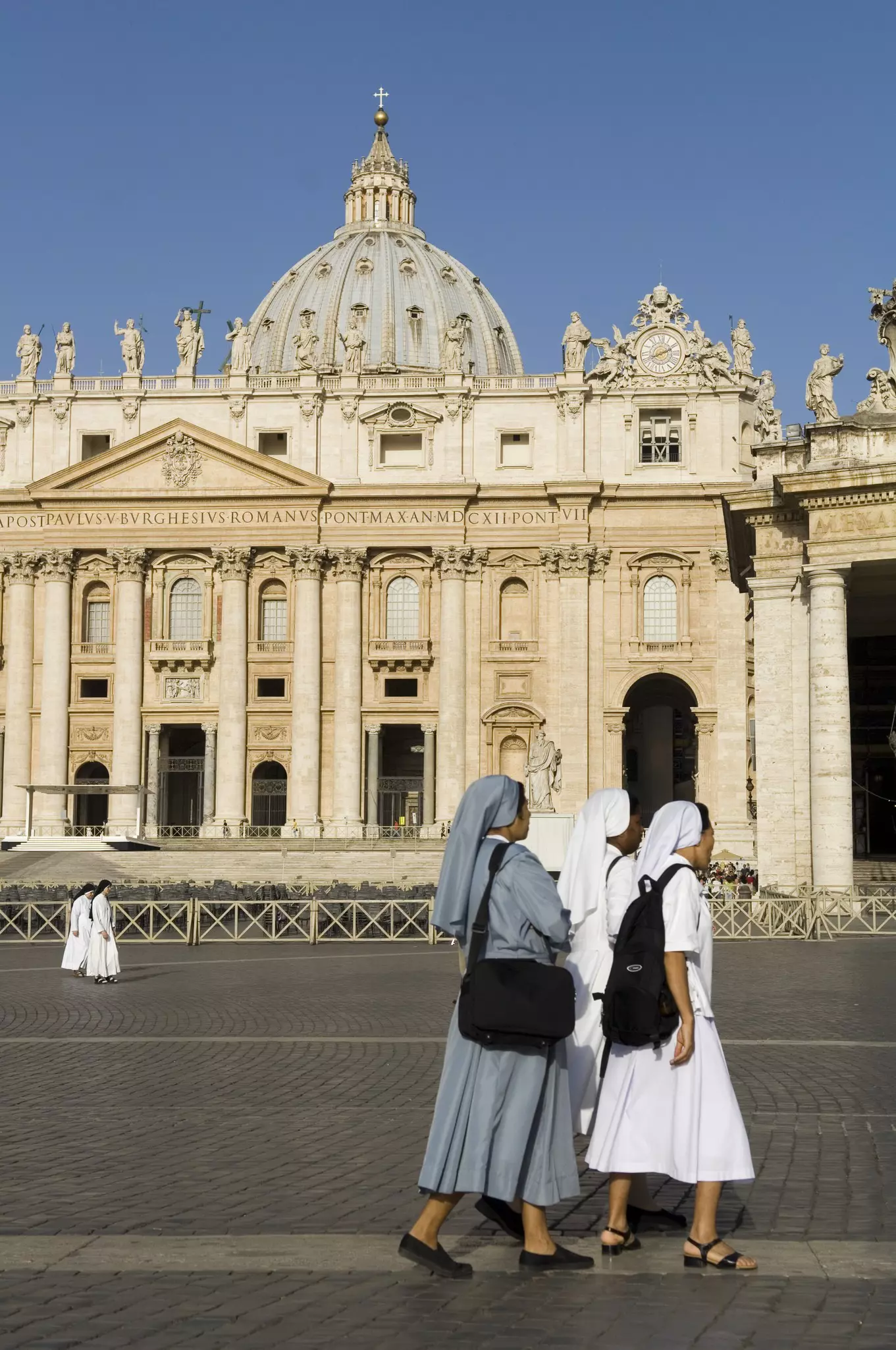 Nun walking in Rome