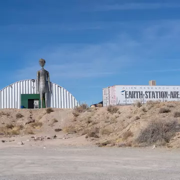 The Alien Research Center is an extraterrestrial themed gift shop on Nevada State Rt. 375. 