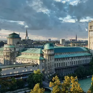German Museum or Deutsches Museum in Munich, Germany, the world's largest museum of science and technology.