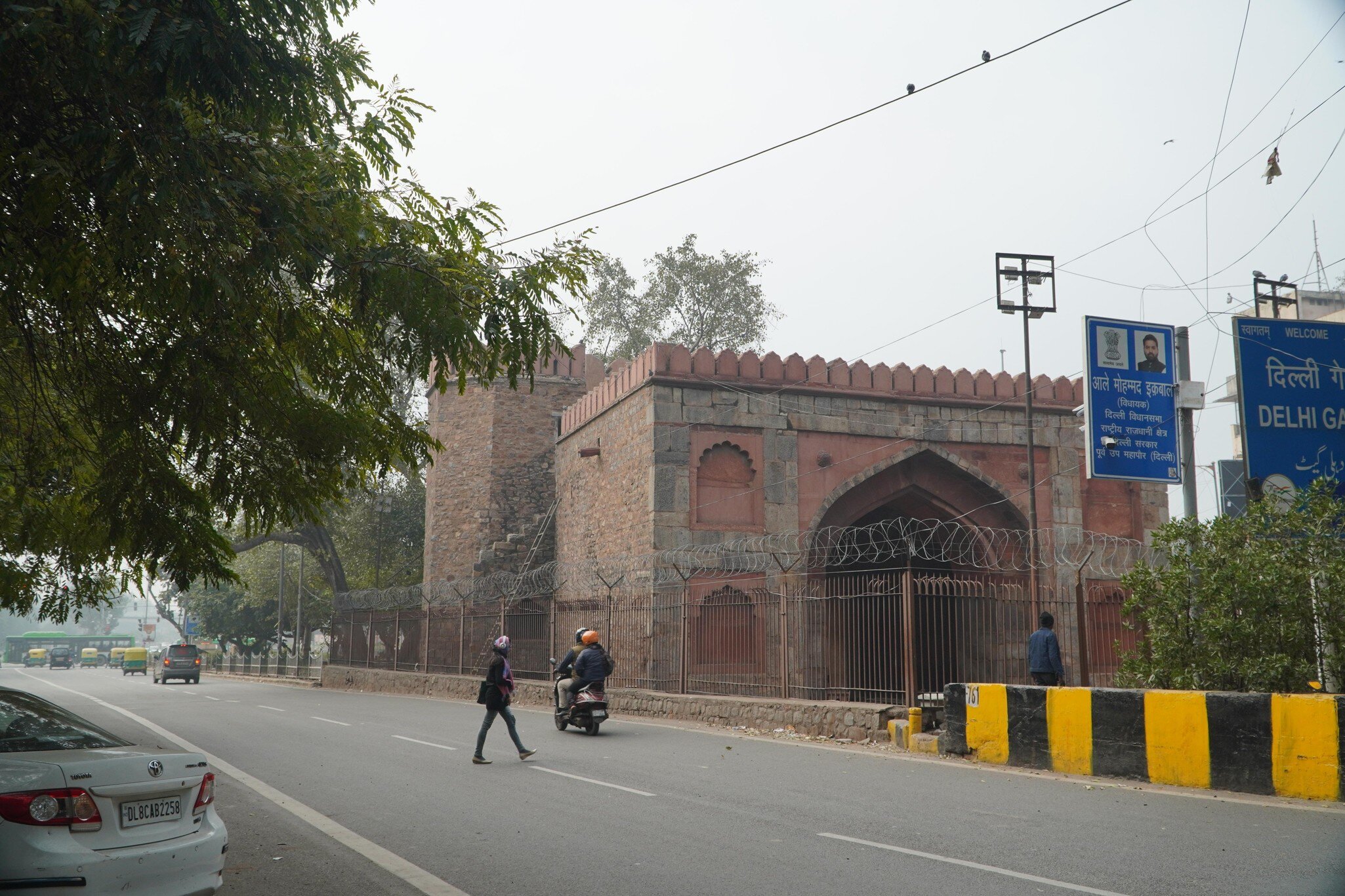 Old Delhi Gate morning view in Daryaganj, New Delhi, India.