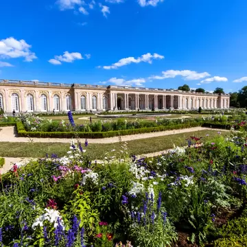 The Grand Trianon is a château (palace) in the northwestern part of the Domain of Versailles. It was built at the request of King Louis XIV of France as a retreat for himself and his maîtresse en titre of the time, the Marquise de Montespan, and a...