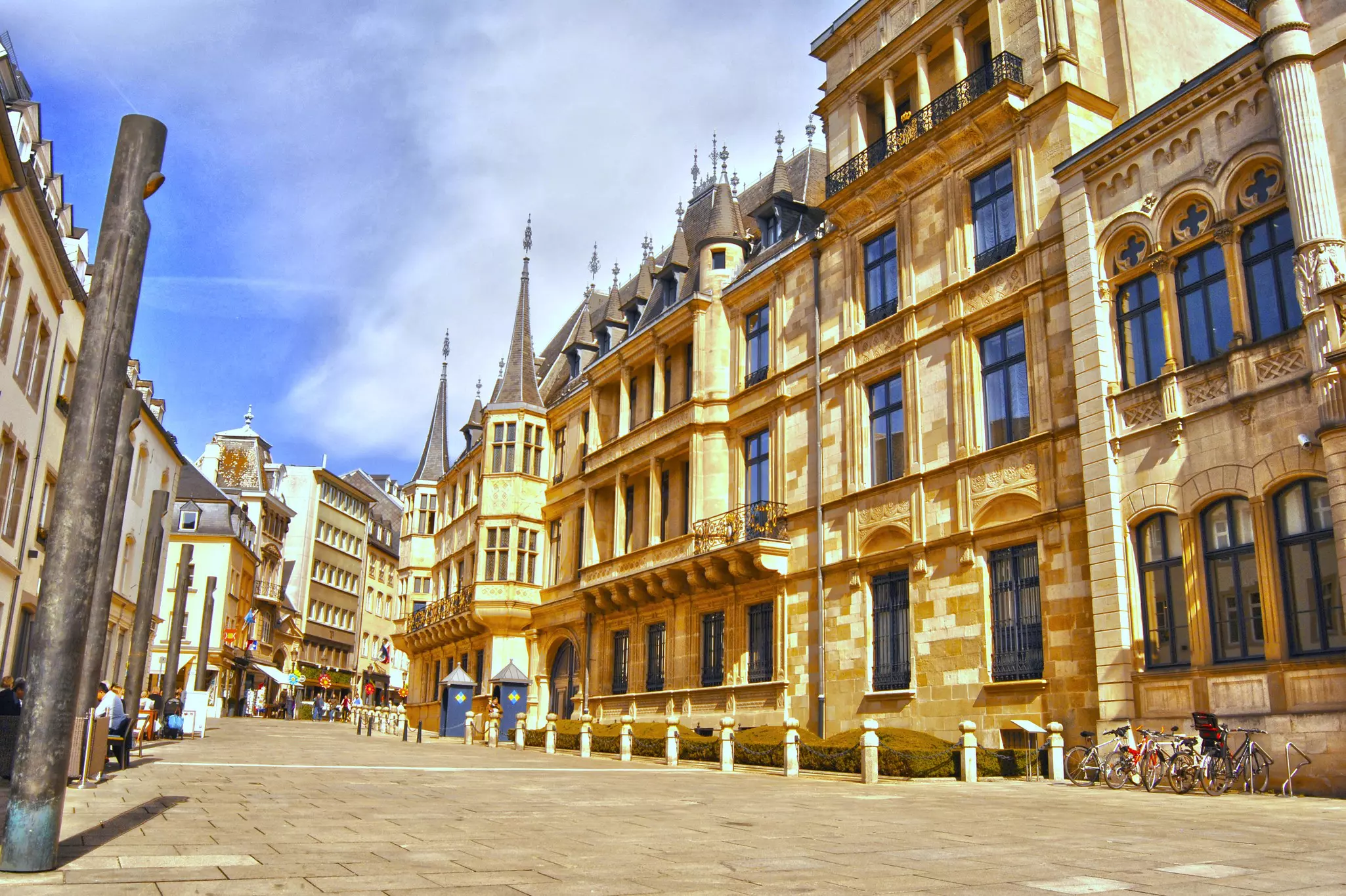 A view of the Palais Grand-Ducal in Luxembourg City.
