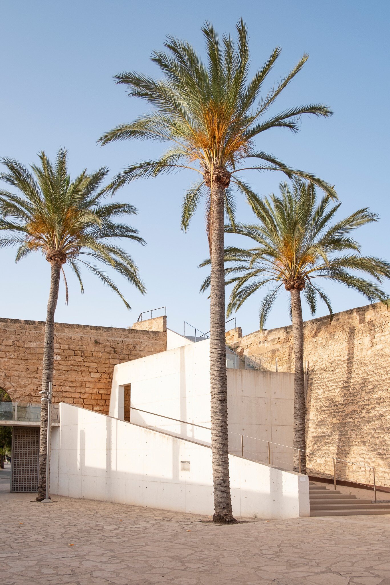 Exterior view of ​Es Baluard Museum of Contemporary Art in Palma de Mallorca, Spain.
