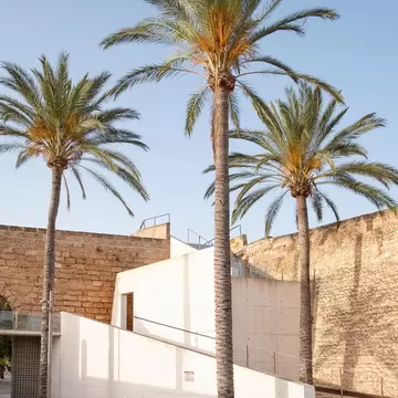 Exterior view of ​Es Baluard Museum of Contemporary Art in Palma de Mallorca, Spain.